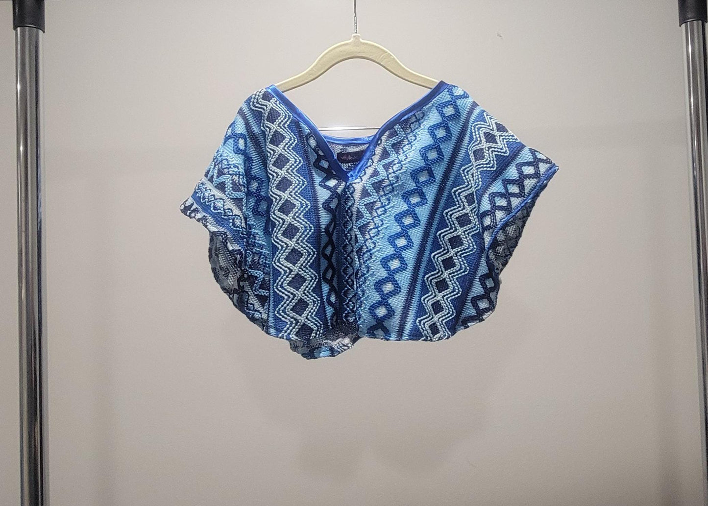Sweater knit poncho