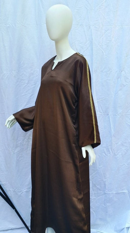 Abaya - Brown and Gold (US 6-8; S-M)