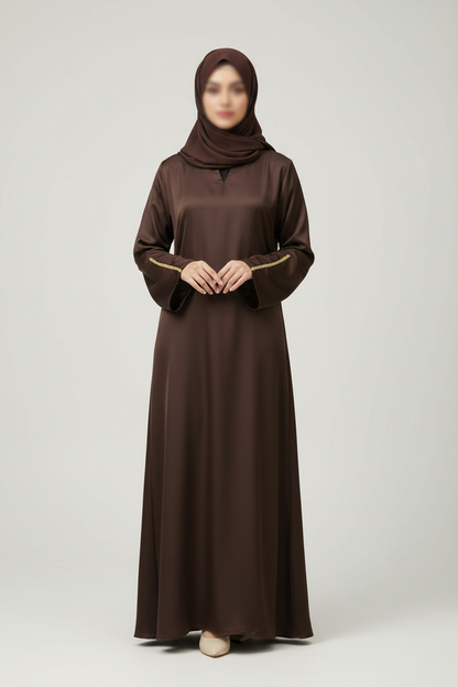 Abaya - Brown and Gold (US 6-8; S-M)