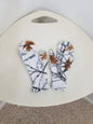 Fleece White camouflage children's mittens
