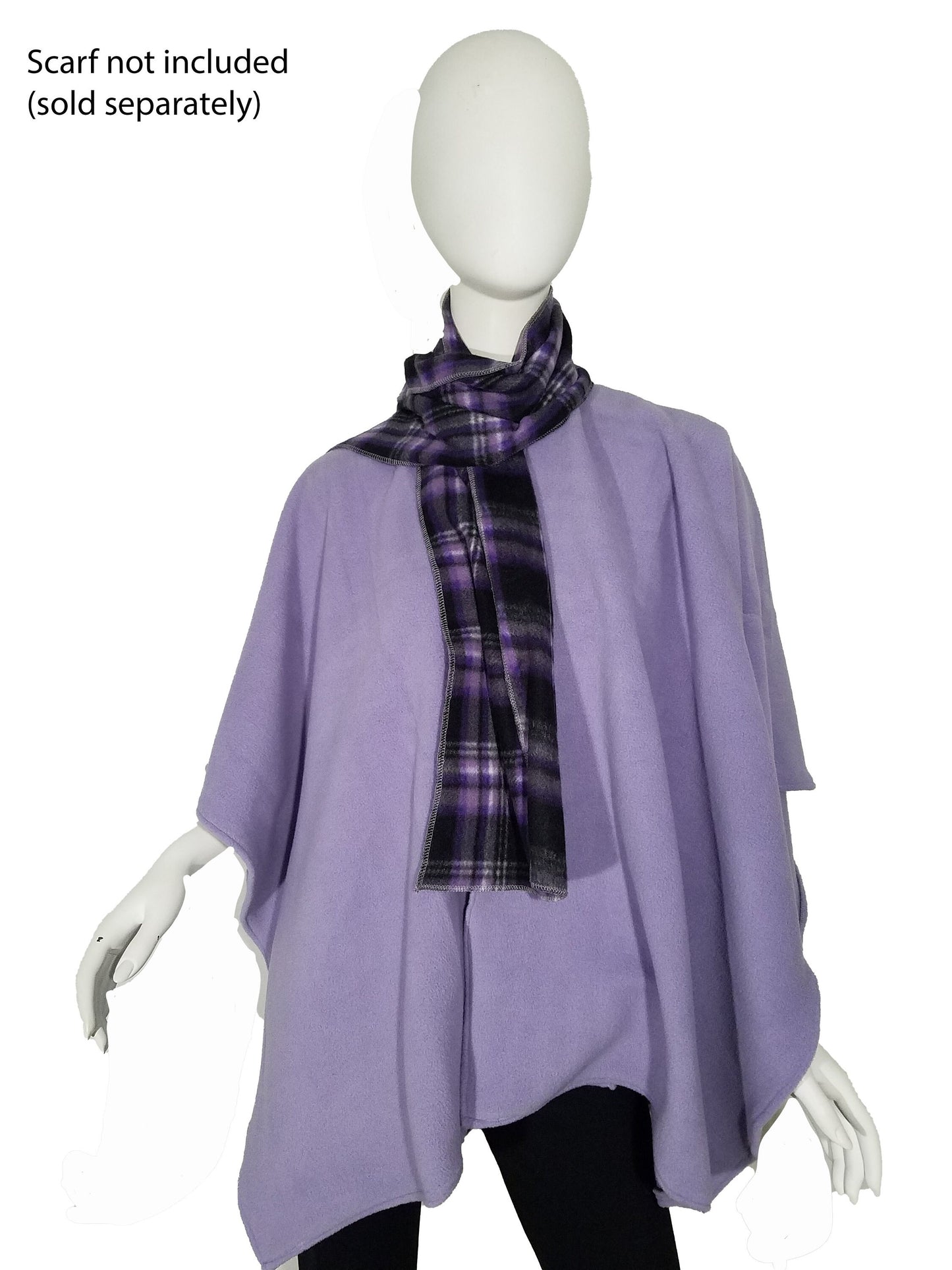 Wrap- heirloom lilac plush anti-pill fleece (size: one size fits most)