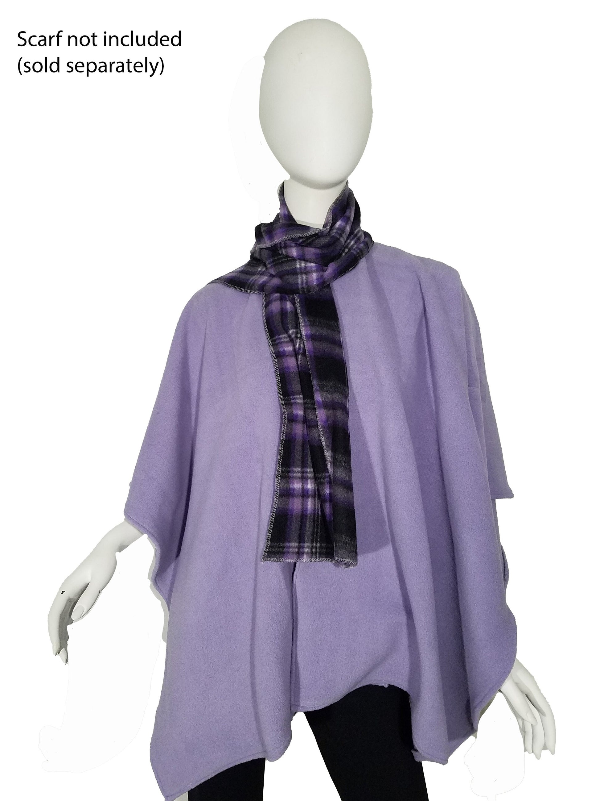 Wrap- heirloom lilac plush anti-pill fleece (size: one size fits most)