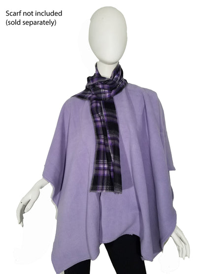 Wrap- heirloom lilac plush anti-pill fleece (size: one size fits most)