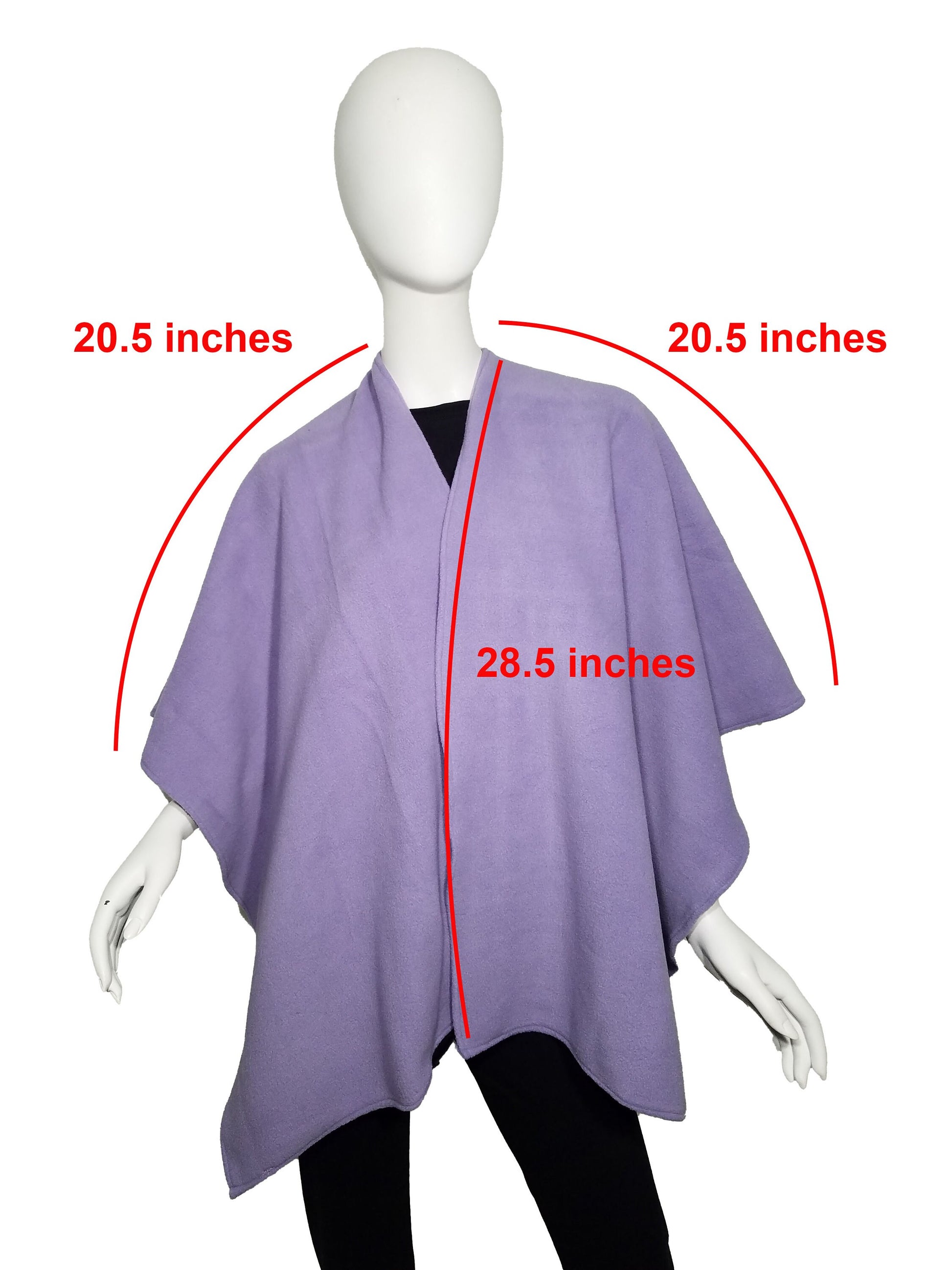 Wrap- heirloom lilac plush anti-pill fleece (size: one size fits most)