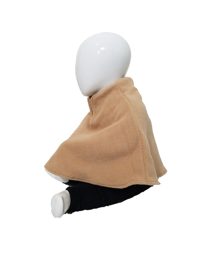 Cozy baby poncho- camel plush fleece (size: 12-24 months)