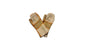 Children's Mittens plaid on camel background