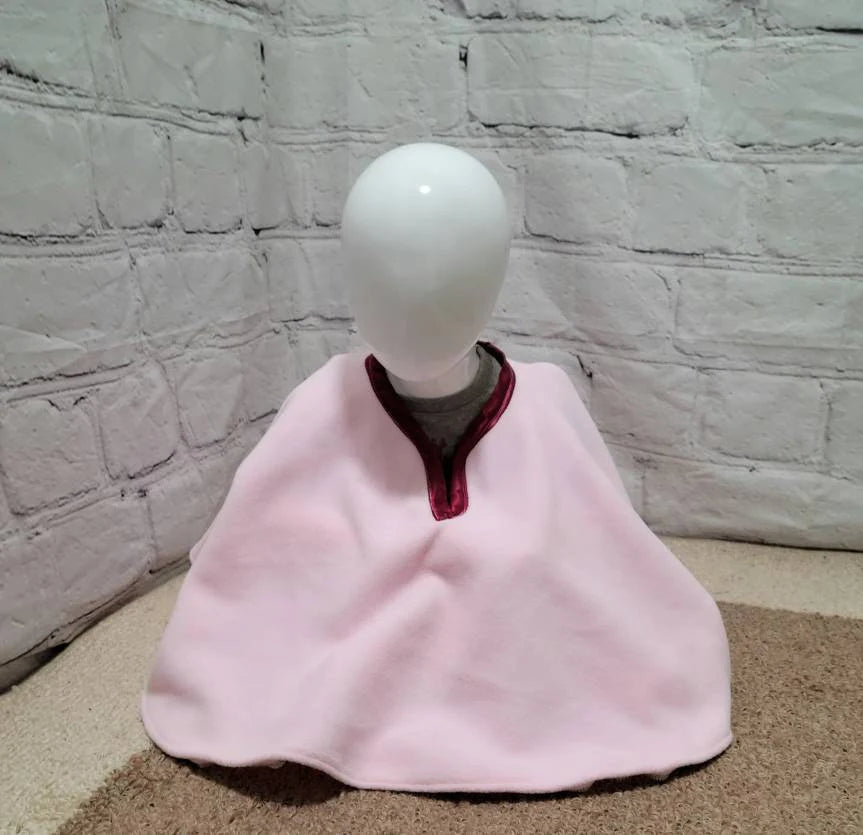Baby fleece poncho- car seat friendly