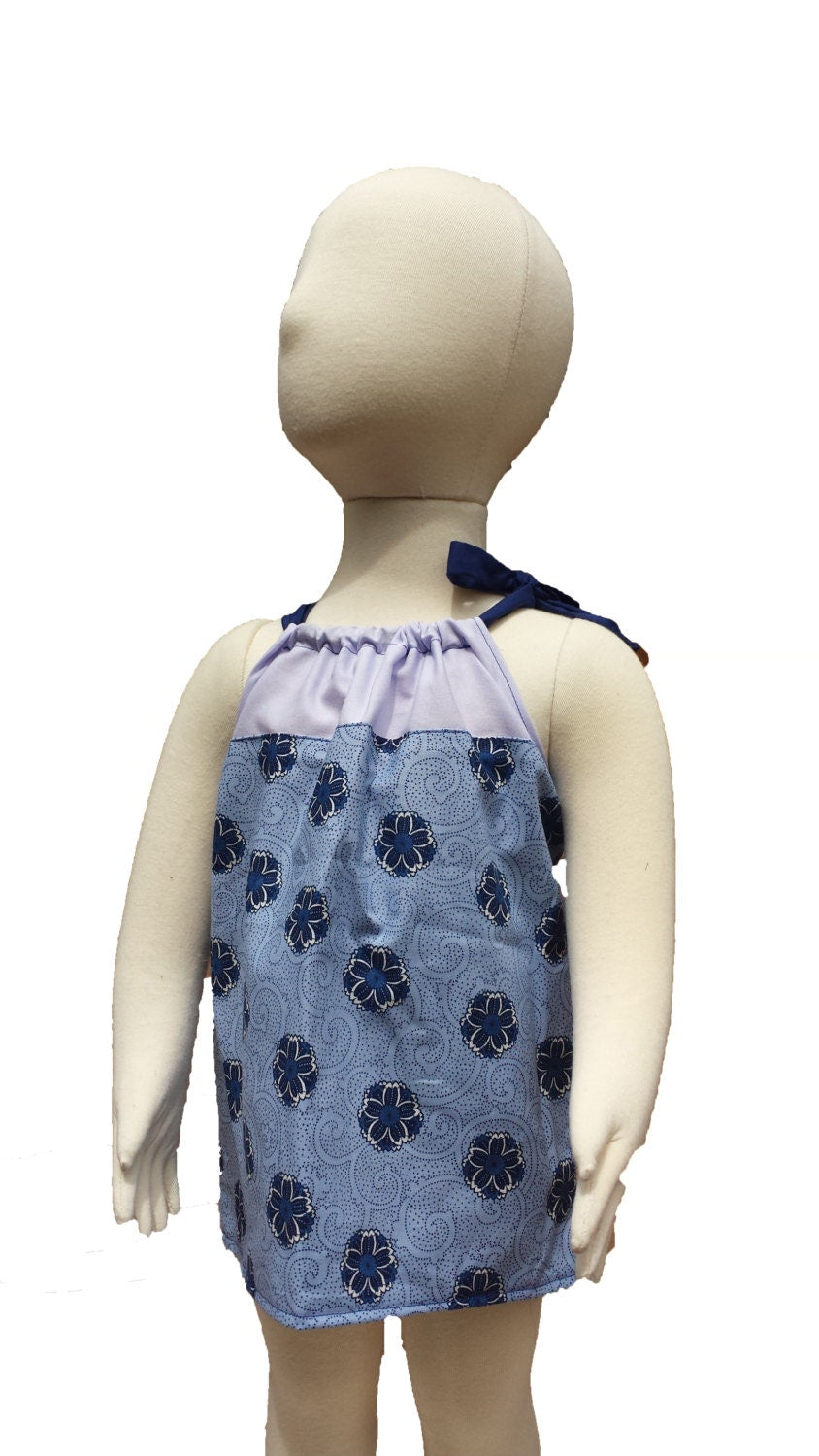 Girl's 0-3 months pillowcase dress blue floral new mom gift