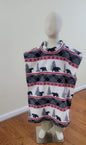 Toddler wrap-winter bear print (size 4T-6T)