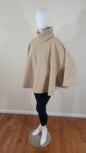 Adult circular turtleneck poncho-beige (one size fits most)